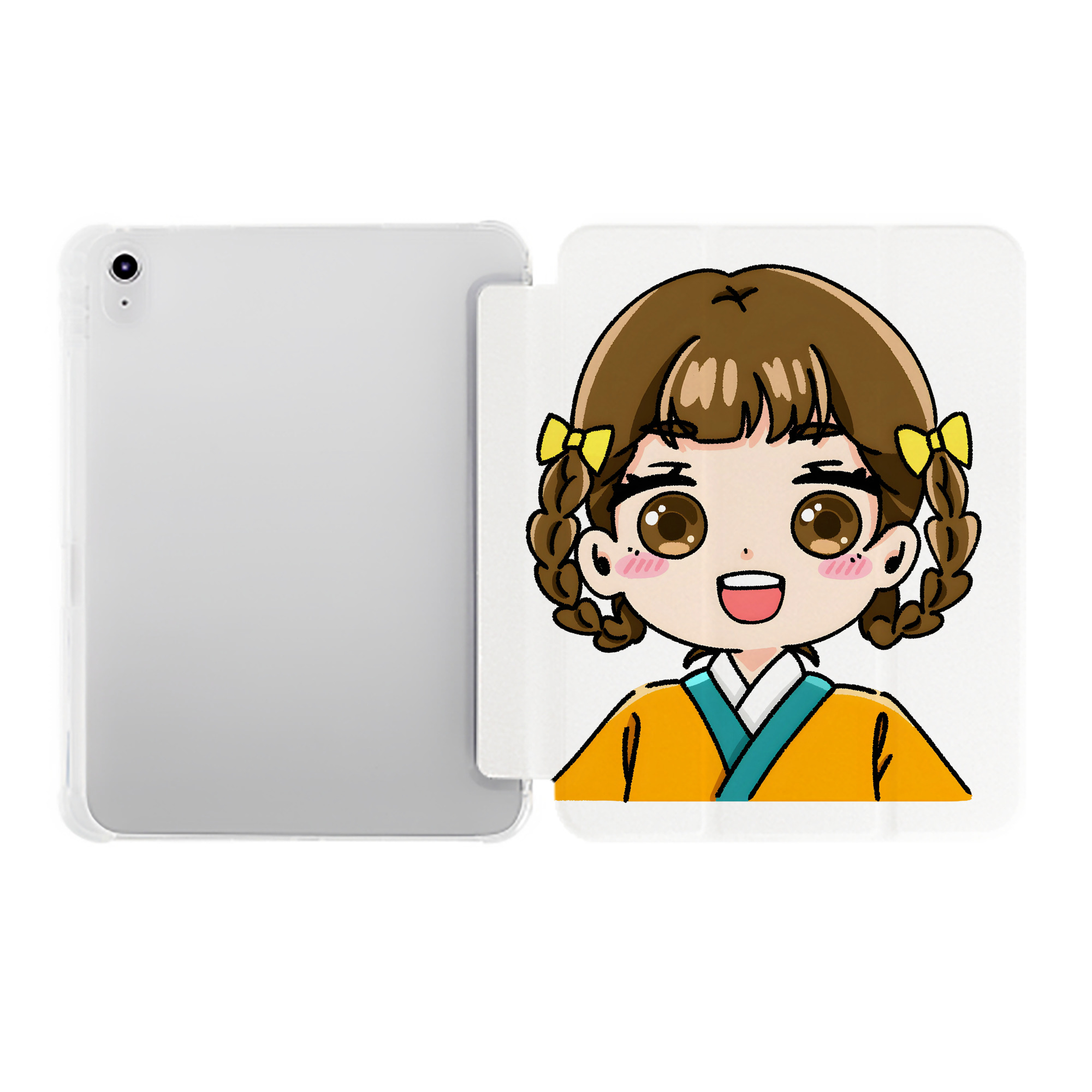 （画像用） 薬屋のひとりごと The Apothecary Diaries IPad ケース ペン収納付き 三つ折りスタンド PUレザー×シリコン 対応機種9.5/10.5/10.9インチ